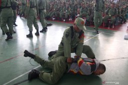 Simulasi Pengamanan Pemilu Satlinmas