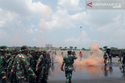 Ratusan prajurit TNI Bekasi gelar latihan PHH Pemilu
