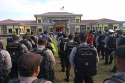 Kapolres Manokwari mulai cek kesiapan personel pengamanan TPS