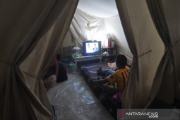 Semangat Pemilu 2019 di tenda pengungsian