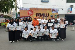 Ribuan peserta ramaikan Pemilu Run KPU Sumut