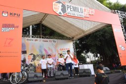 KPU Pangkalpinang deklarasikan "Pemilu Run" damai 2019