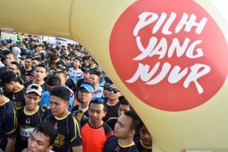 Ribuan peserta ikuti "Pemilu Run 2019" di Jakarta