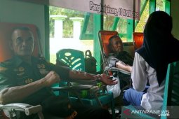 PT Timah - Korem 045/Garuda Jaya gelar donor darah