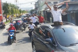 Ribuan masa di Tanjungbalai teriakkan "Prabowo-Sandi Menang"