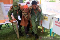 Simulasi pemungutan suara pemilu di Aceh Barat