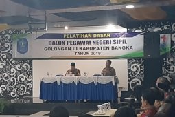 Bupati Bangka minta 244 CPNS disiplin ikuti pelatihan dasar (video)
