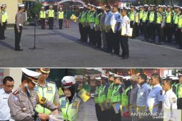 Dirlantas berikan hadiah untuk personel yang disiplin dan rajin