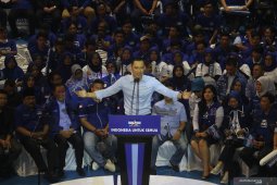 Pidato politik AHY di Surabaya