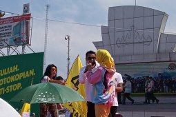 Raffi Ahmad dan Via Vallen ajak warga Lampung dukung Jokowi