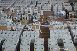 Persiapan akhir distribusi logistik pemilu