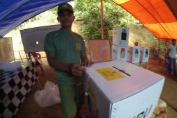 Koramil sebut sejumlah TPS di Kecamatan Telaga Biru terkendali