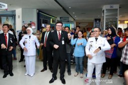 Mendagri senam bersama di Mal Pelayanan Publik Banyuwangi