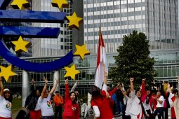 Relawan "EropaTetapJokowi" di Jerman-Inggris gelar syukuran