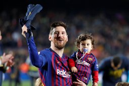 Lionel Messi bakal dianugerahi penghargaan tertinggi dari pemerintah regional Catalunya