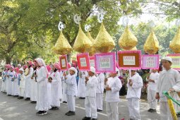 Ratusan warga Muntok ikuti pawai ta'aruf sambut Ramadhan 1440 Hijriah
