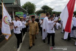 Ribuan pelajar meriahkan pawai Tarhib Ramadhan