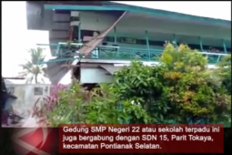 Video - Gedung SMP Pontianak Roboh