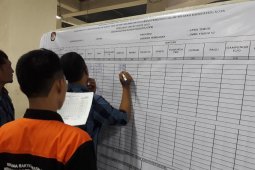 Rekapitulasi suara di Kediri tinggal sisakan empat kecamatan
