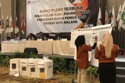KPU Kota Malang mulai proses rekapitulasi tingkat kota