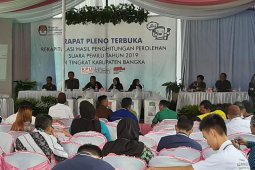 KPU Bangka diminta hentikan sementara penghitungan suara (Video)