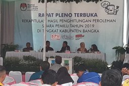 Jadwal rapat pleno terbuka rekapitulasi KPU Bangka bertambah