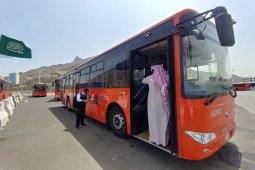 Seluruh jamaah haji Indonesia mendapatkan layanan bus shalawat