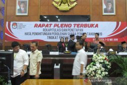 Tiga kabupaten belum selesaikan rekapitulasi suara
