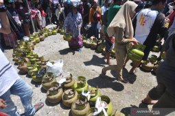 Pertamina bersama Disperindag Mukomuko gelar operasi pasar gas bersubsidi