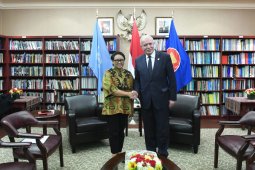 Menlu RI-Palestina bertemu jelang diskusi di Dewan  Keamanan PBB