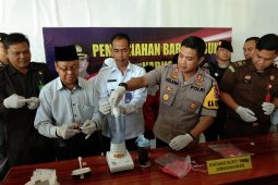 Kapolres musnahkan sabu-sabu dan ekstasi