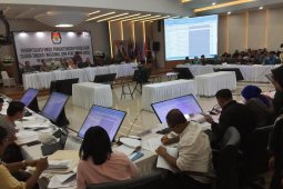 Rekapitulasi nasional saat ini sudah mencakup 28 provinsi