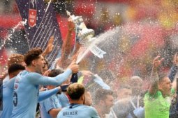 Manchester City juara Piala FA usai hancurkan Watford 6-0