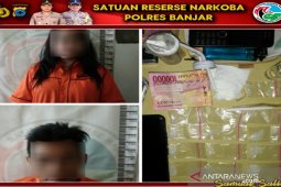 Polres Banjar menangkap sepasang kekasih edarkan sabu-sabu