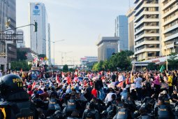 Jalan Thamrin masih ditutup hingga Rabu