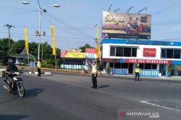 Biasanya padat, lebaran kali ini lalu lintas di Simpang Mengkreng Kediri normal