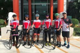Pebalap Ayustina pimpin timnas di Tour of Trat di Thailand