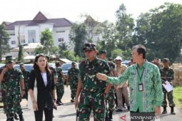 Sekda Babel tinjau pembangunan gedung Makorem 046/Gaya