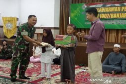 Koramil Banjarmasin Barat datangi Panti Asuhan Sentosa