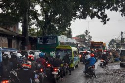 Berikut titik kemacetanpada jalur mudik Sukabumi