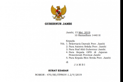 Gubernur Jambi keluarkan surat edaran larangan ASN menerima gratifikasi hari raya