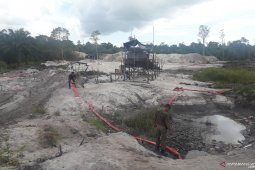 Penambang bijih timah liar rambah lahan Pemkab Bangka Tengah