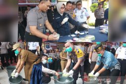 Polres Tanjungbalai musnahkan sabu hasil pengungkapan kasus