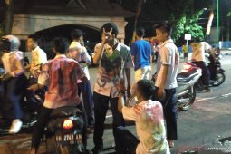 Sejumlah pelajar SMP di Jambi rayakan kelulusan