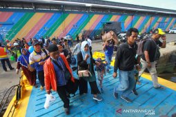Arus Mudik Di Pelabuhan Trisakti Banjarmasin