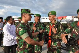 Satgas Ops Pamrahwan  di Malut berganti