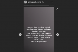 Annisa minta doa untuk "Memo" Ani