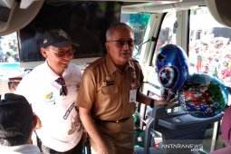 750 orang ikut mudik gratis Jasa Raharja