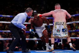 Ruiz juara dunia tinju kelas berat setelah kanvaskan Joshua