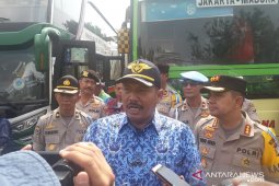 Terminal bus Tanjung Priok telah memberangkatkan 8.487 pemudik